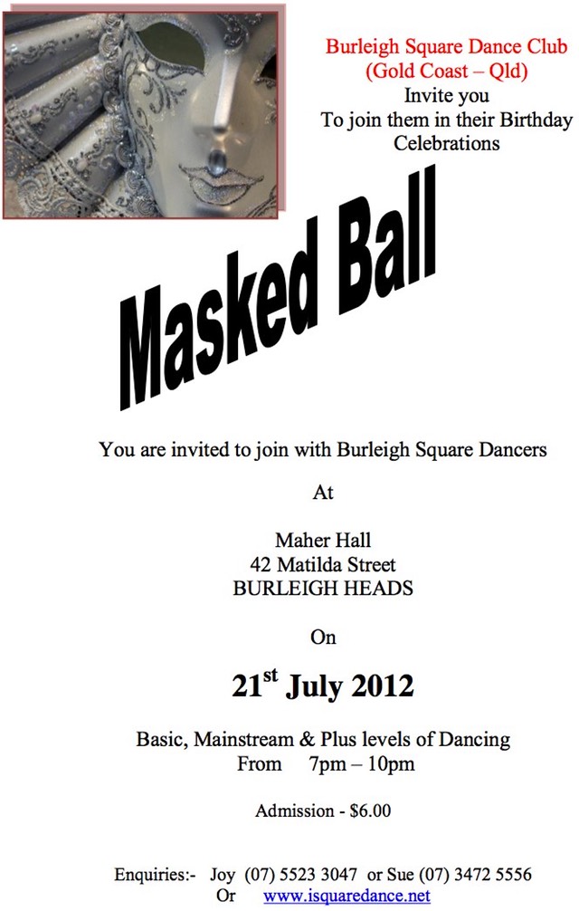 Birthday Masked Ball July 2012